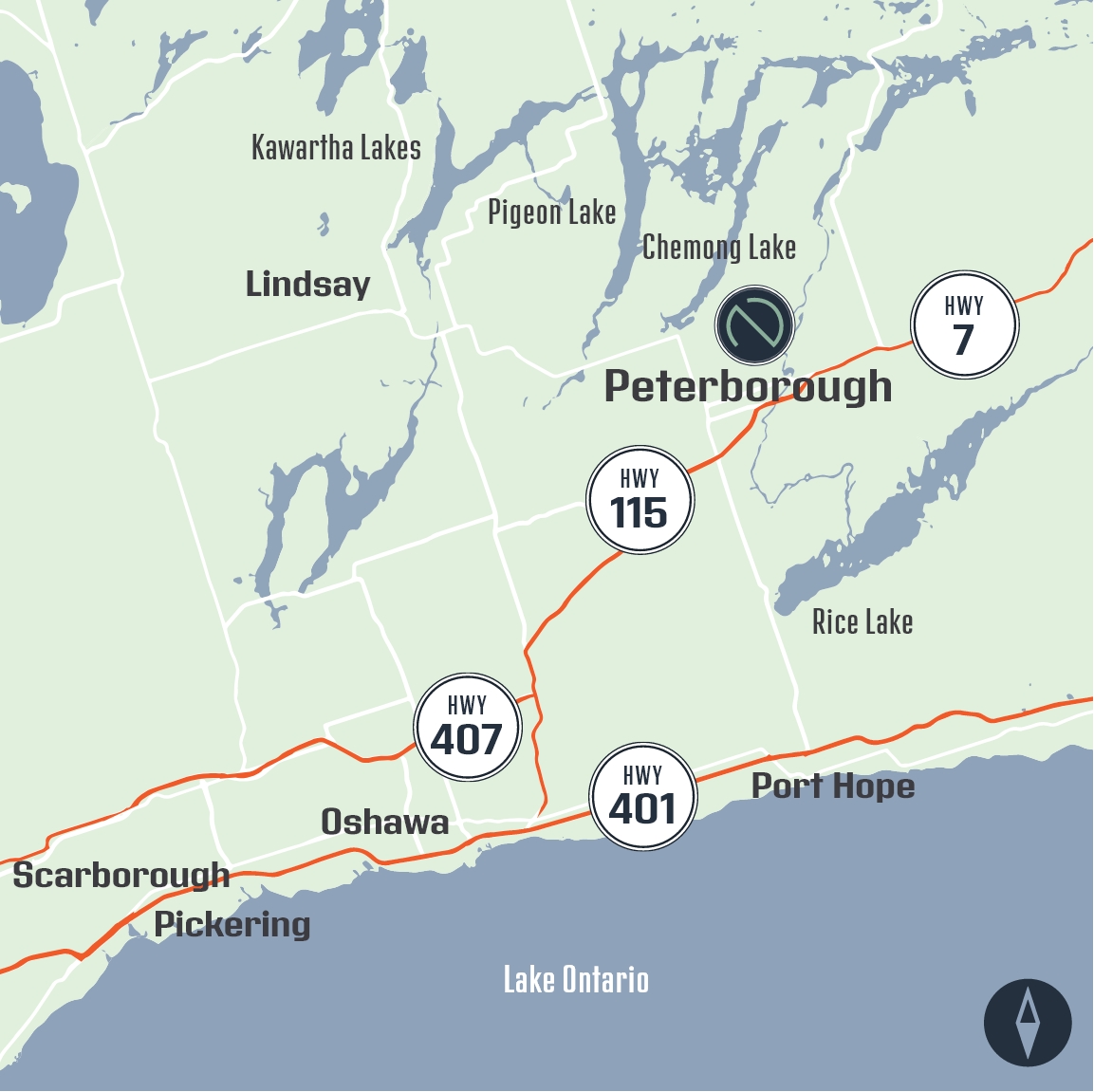 keymap of Peterborough